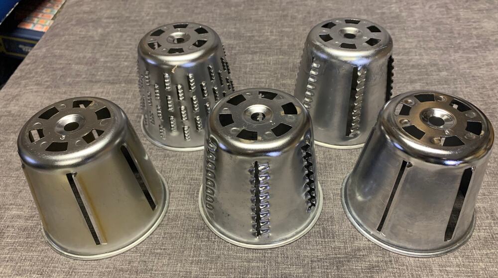 Salad Master Full Set Food Processor Replacement Cones Blades 1-5 Health Craft